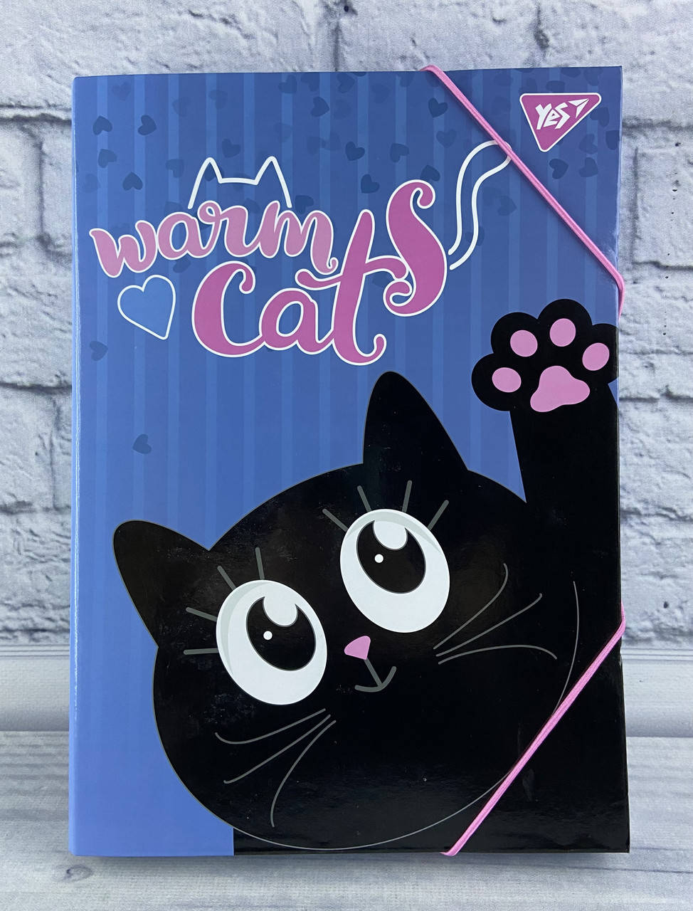 

Папка картонная для труда А4 На резинке Meow 491756 31924Ф YES Англия