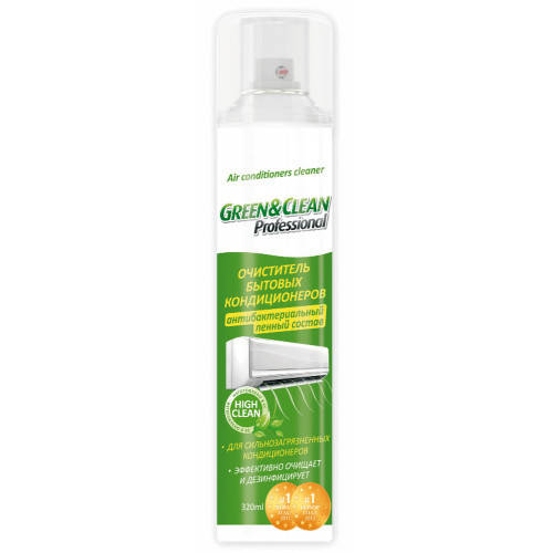 

Средство для чистки бытовых кондиционеров Green&Clean Pro 320мл GC02113
