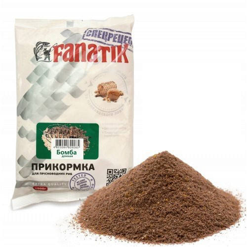 

Прикормка FANATIK Бомба Донная, 1 кг