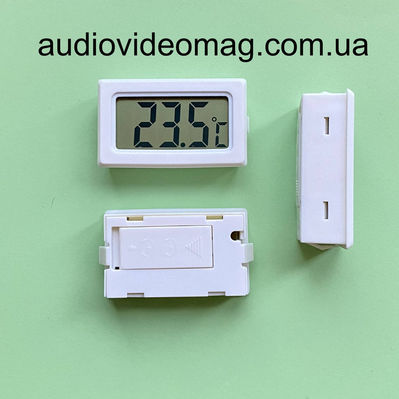

Цифровой электронный термометр с внутренним датчиком, цвет черный