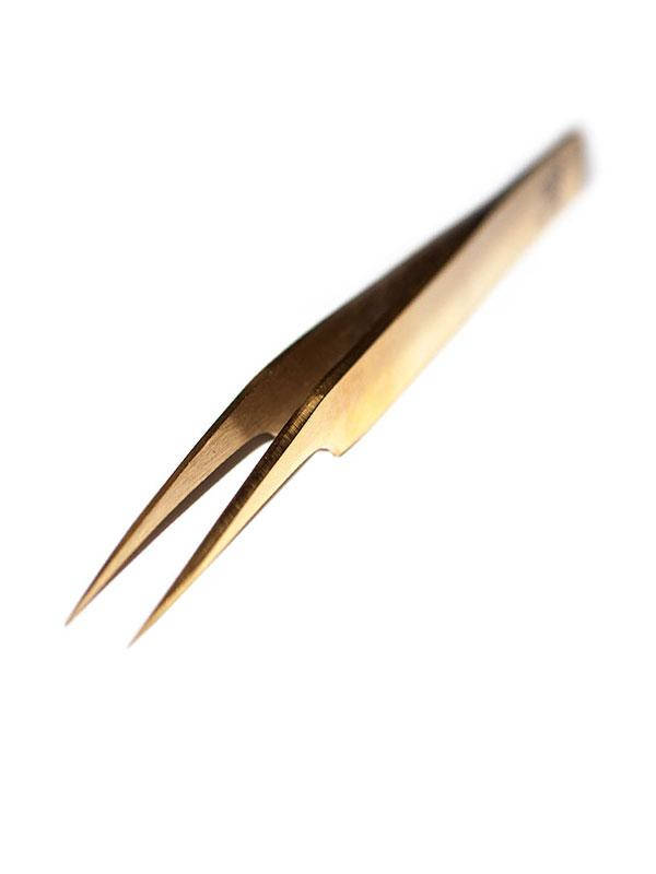 

Пинцет для наращивания ресниц прямой (GOLD)+ЧЕХОЛ