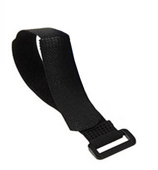 

Хомут / стяжка / компрессионная стропа для фиксации на липучке Velcro Велкро с пластиковым кольцом 20 - 80 см 2см х 20 см, Черный