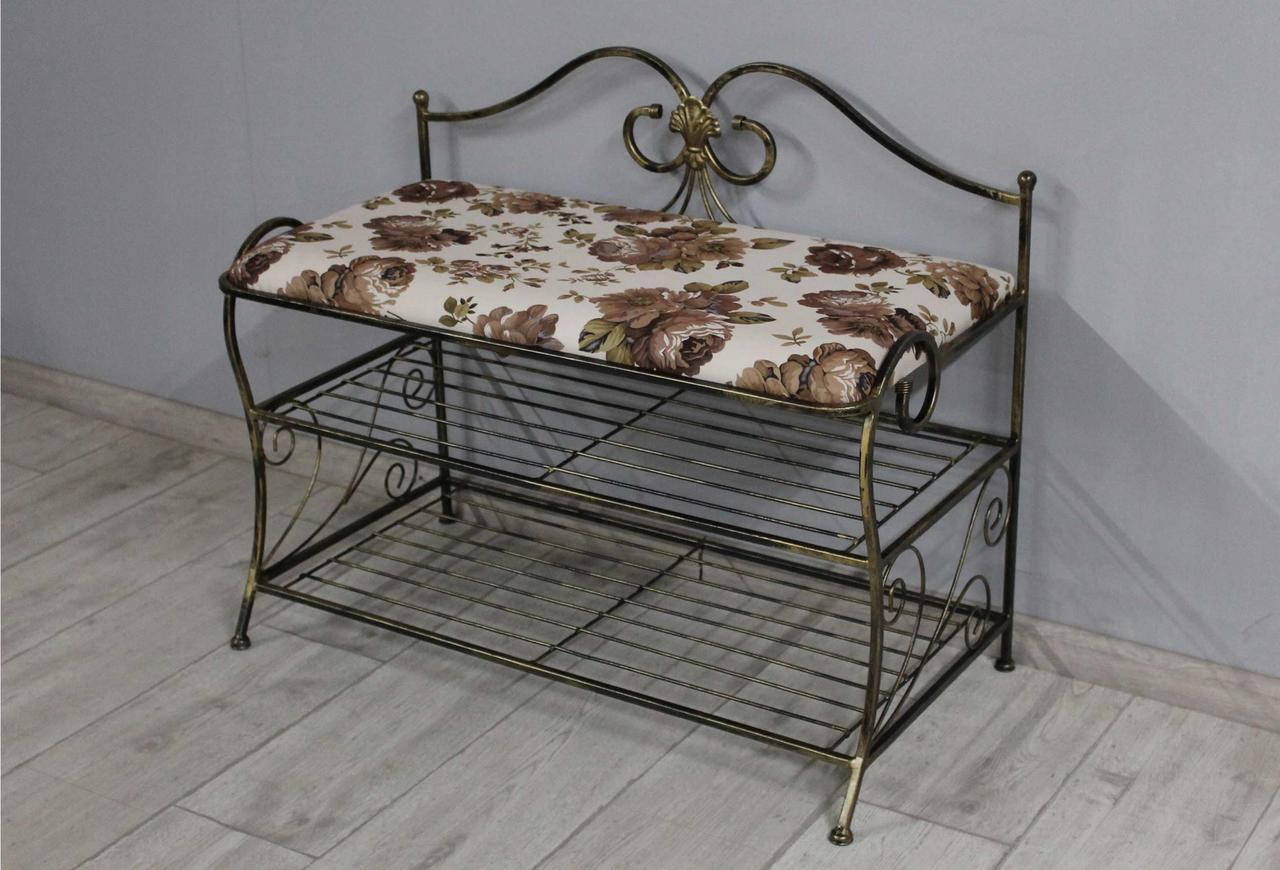 

Банкетка кованая Sovalle Тим Белый (0477-10)