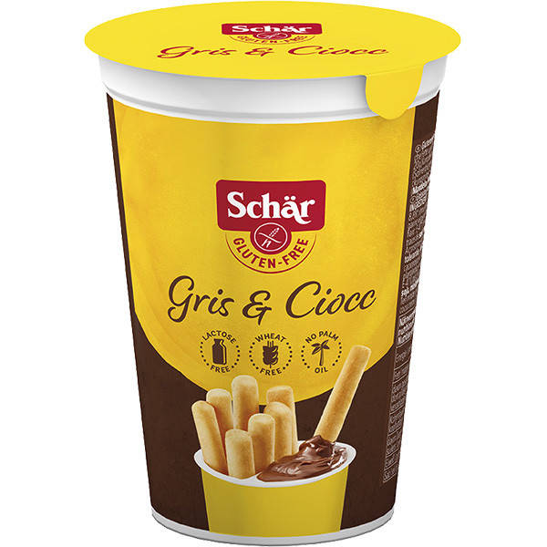 

Хлебные палочки с шоколадным кремом Dr.Schar Milly Gris & Ciocc 52 г
