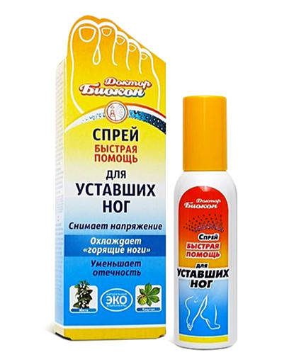 

Спрей "Быстрая помощь" для уставших ног Доктор Биокон