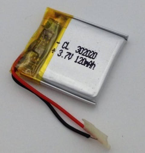 

Аккумулятор универсальный 20х20х3 мм 3,7V 120mAh