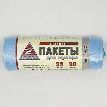 

Мішки Z-BEST д/офісн. урн сині 35л 30шт 7мк (100я)