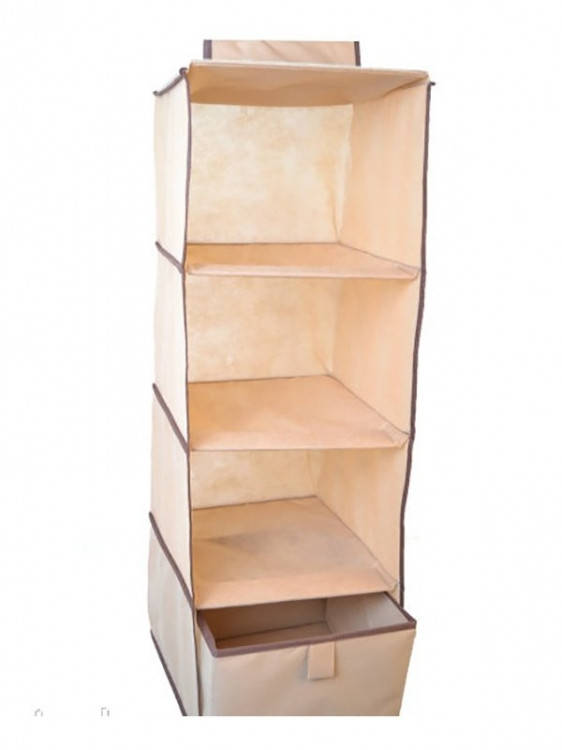 

Подвесной Органайзер для вещей на 4 секции (Бежевый) купить оптом