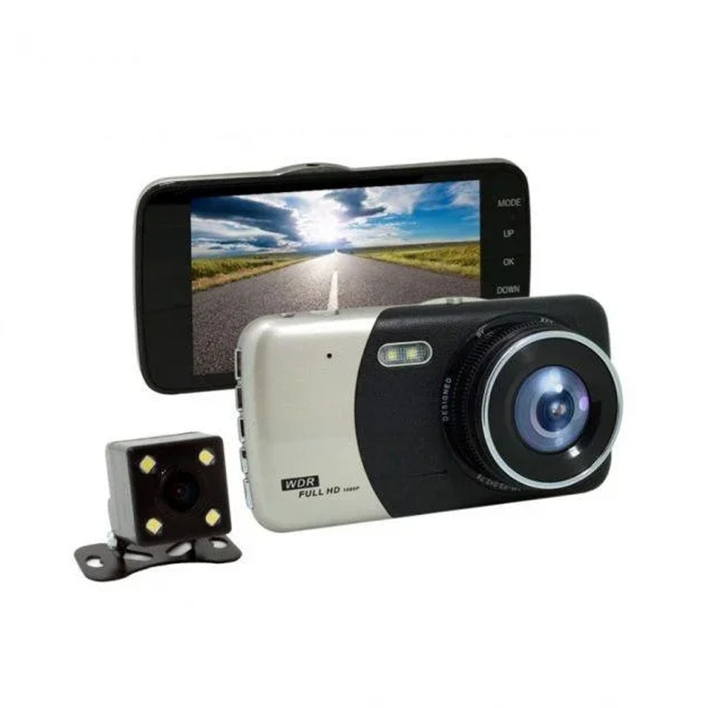 

Видеорегистратор DVR CT 503 / z14a 1080P 4'' с двумя камерами / Авто регистратор