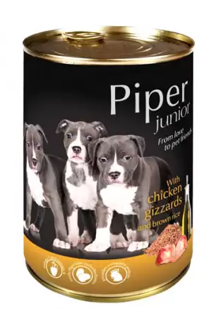 

Dolina Noteci Piper junior 400г для щенков с куриными желудками и коричневым рисом