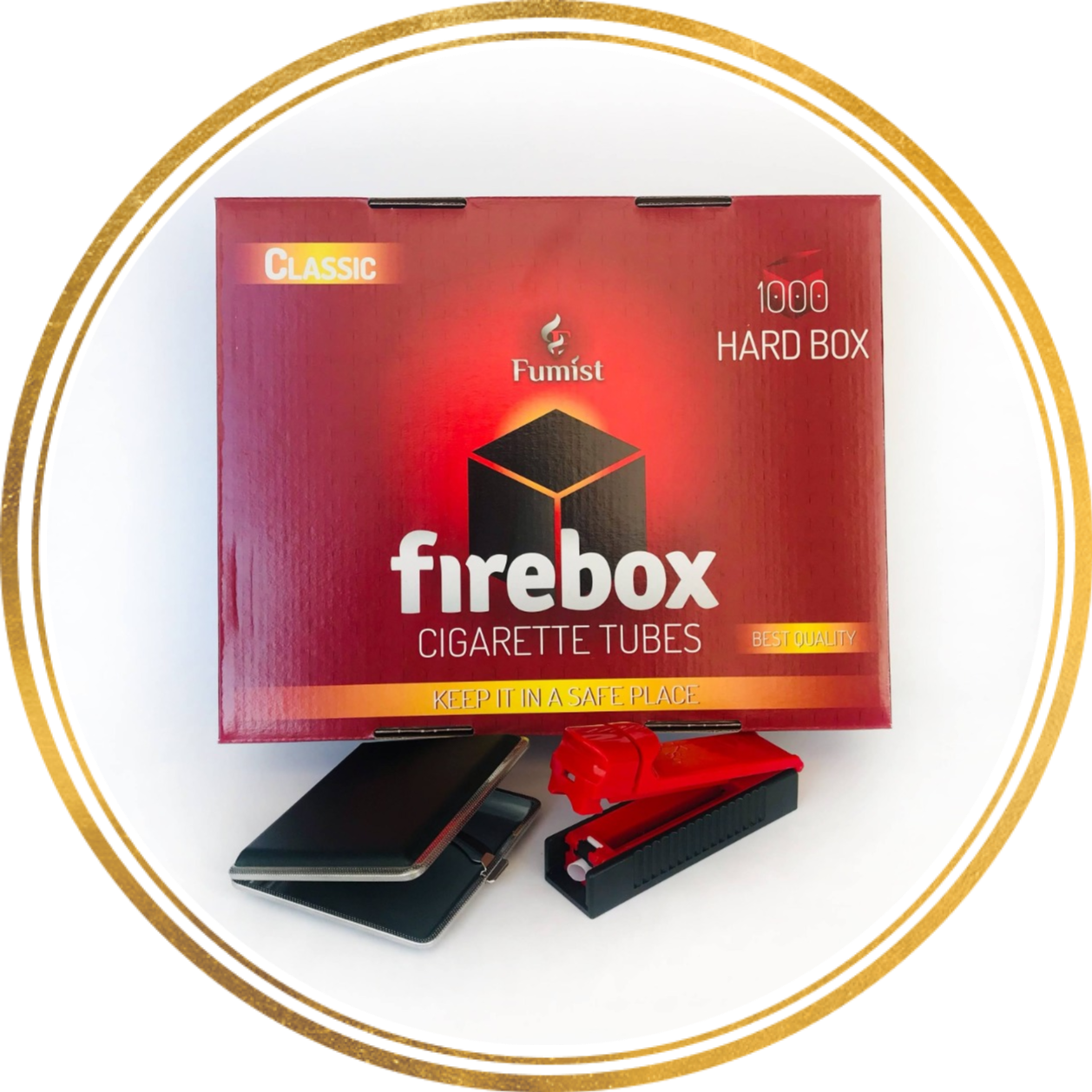 

НАБОР: Сигаретные Гильзы 1000 шт + Портсигар + Машинка для Набивки (гильзы для сигарет)