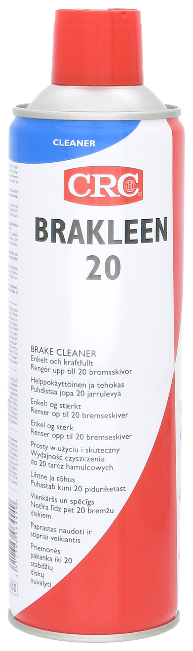 

Очиститель обезжириватель CRC Industries Brakleen 20 500мл, Бесцветная