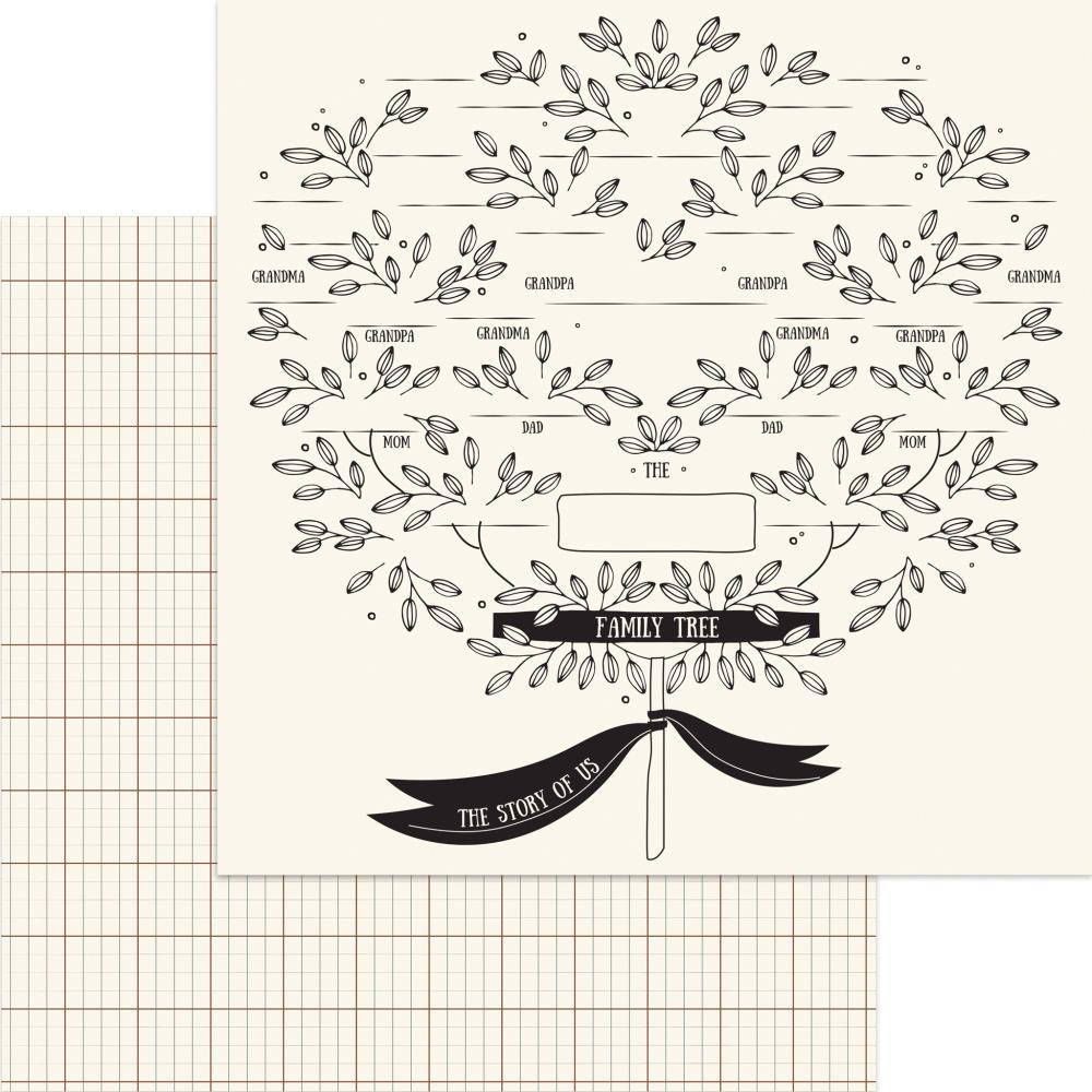 

Папір двосторонній - Family Tree - My Heritage - MME - 30x30