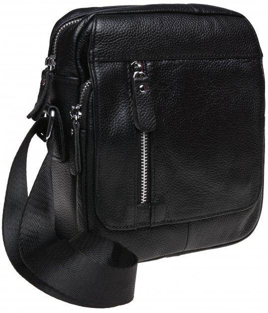 

Сумка-барсетка мужская кожаная через плечо Tiding Bag 1022A, Черный