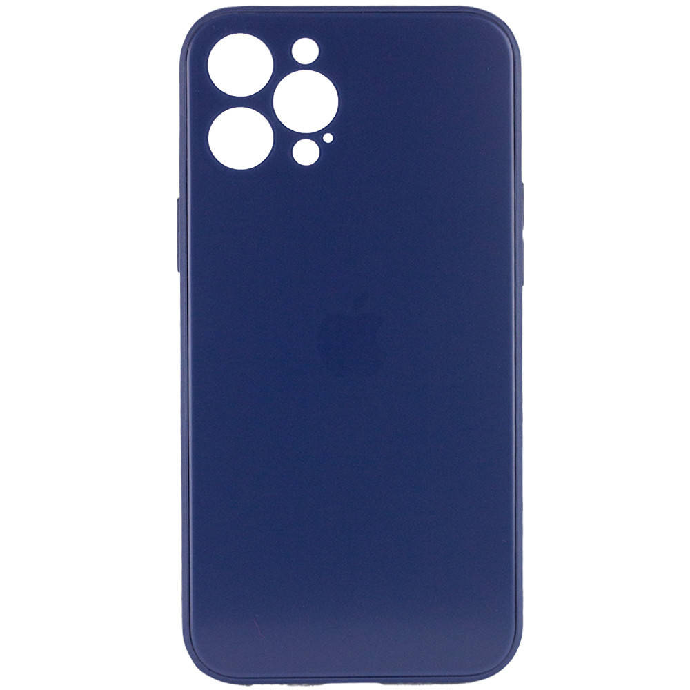 

TPU+Glass чехол GLOSSY Logo Full camera для Apple iPhone 12 Pro (6.1"), Синий