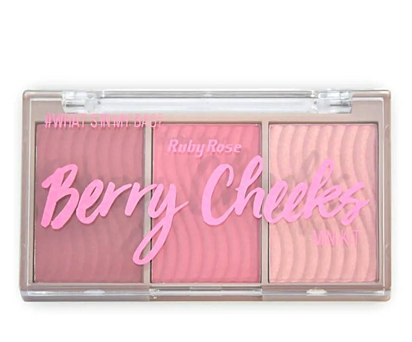 

Румяна + хайлайтер в наборе Blush Cheeks Ruby Rose "Berry"