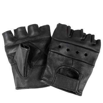 

Перчатки мужские короткие обрезные кожаные BIKER FINGERLINGE LEDER MIL-TEC Германия размер XXL