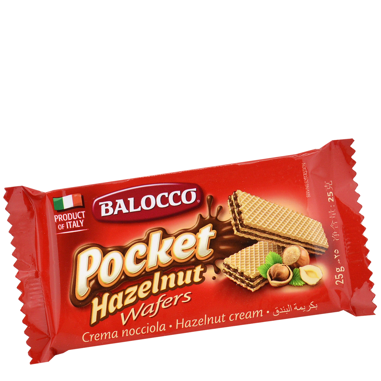 

Вафли Balocco "POCKET" с ореховым кремом 25 г ( уп/25 шт)