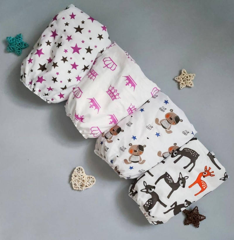 

Непромокаемая простынка - наматрасник в детскую коляску 40х80 см