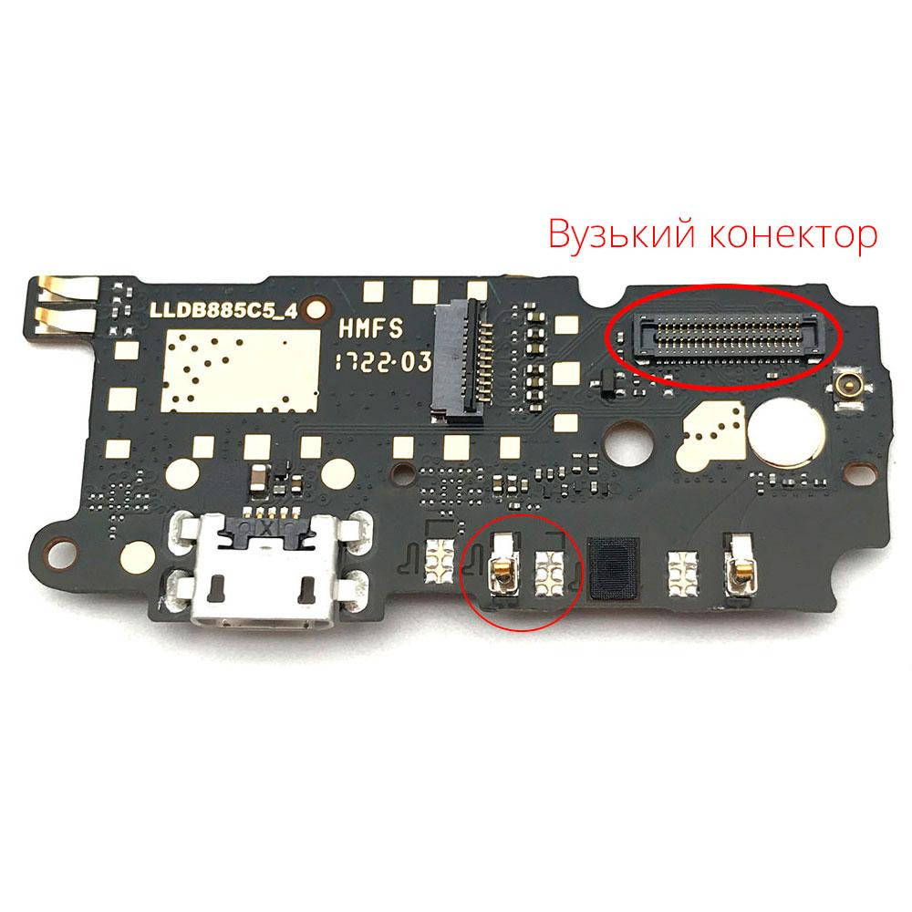 

Нижняя плата Xiaomi Redmi Note 4 (Global version) с разъемом зарядки и микрофоном