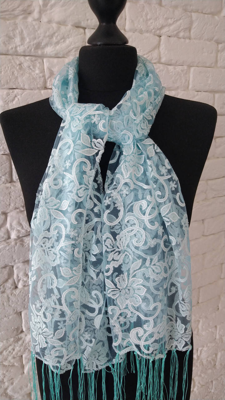 

Шарф святковий церковний світло-блакитний