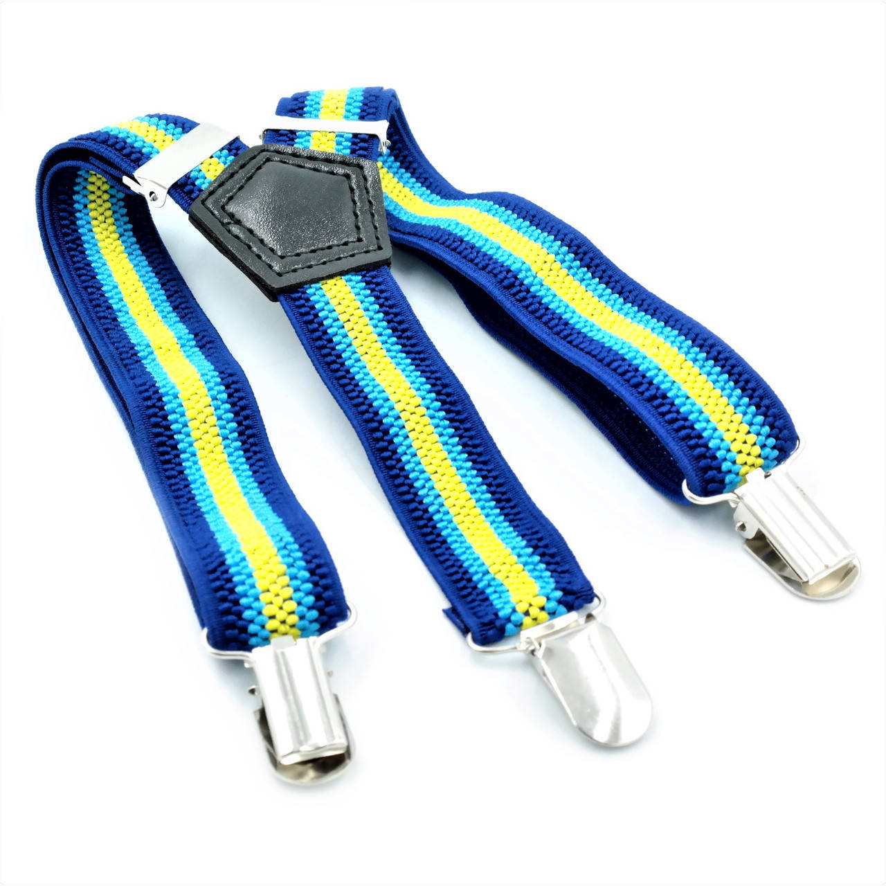 

Подтяжки детские Синие с голубым и жёлтым Weatro det-pd-013