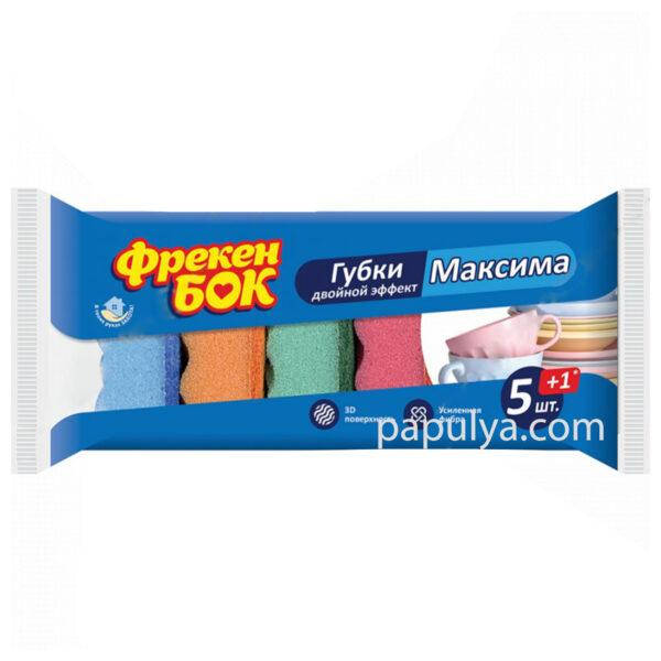 

Губка кухонная Фрекен БОК Максима 5 шт+1 в ПОДАРОК
