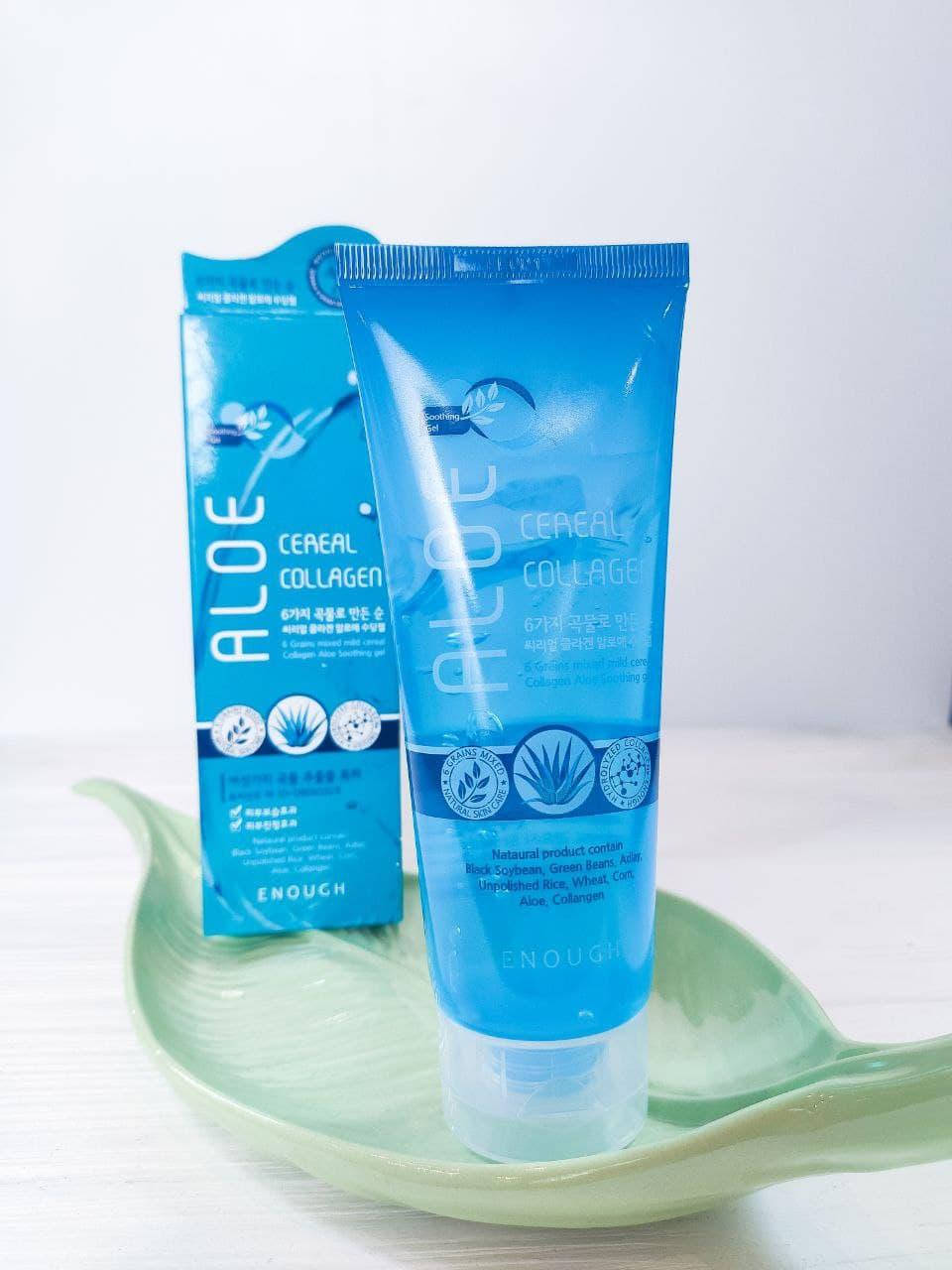 

Увлажняющий гель с алое и коллагеном Enough 6 Grains Mixed Cereal Collagen Aloe Soothing Gel 100 мл