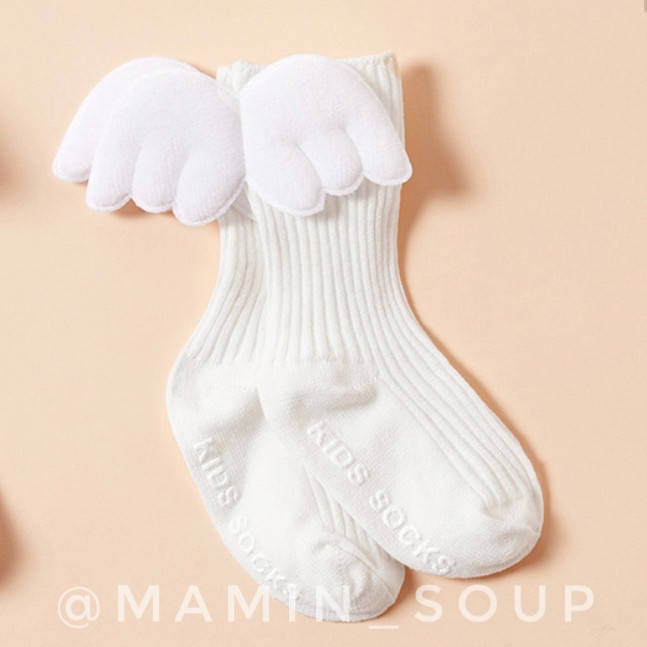 

Детские белые с крыльями антискользящие для новорожденных, Белый