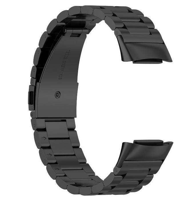 

Браслет / ремешок для Fitbit Charge 5 из нержавеющей стали . Цвет: ЧЕРНЫЙ