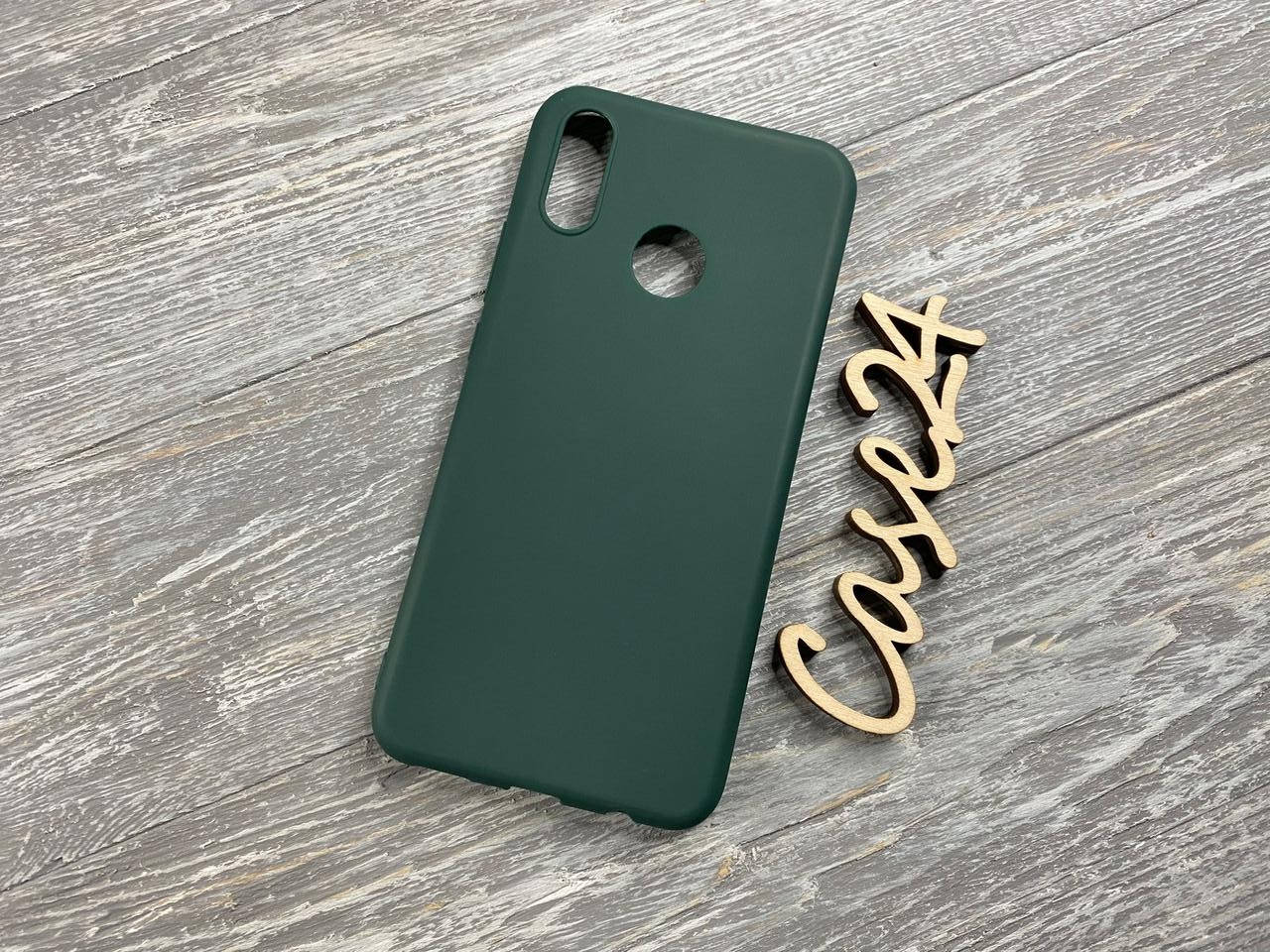 

TPU чехол накладка Candy для Huawei P Smart Plus (14 цветов) темно-зеленый