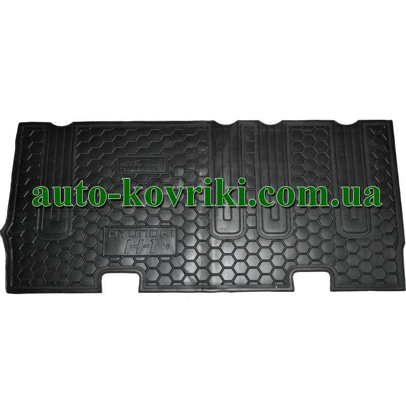 

Резиновые коврики в салон Hyundai H1 2008- ТРЕТИЙ РЯД (Avto-Gumm), Черный
