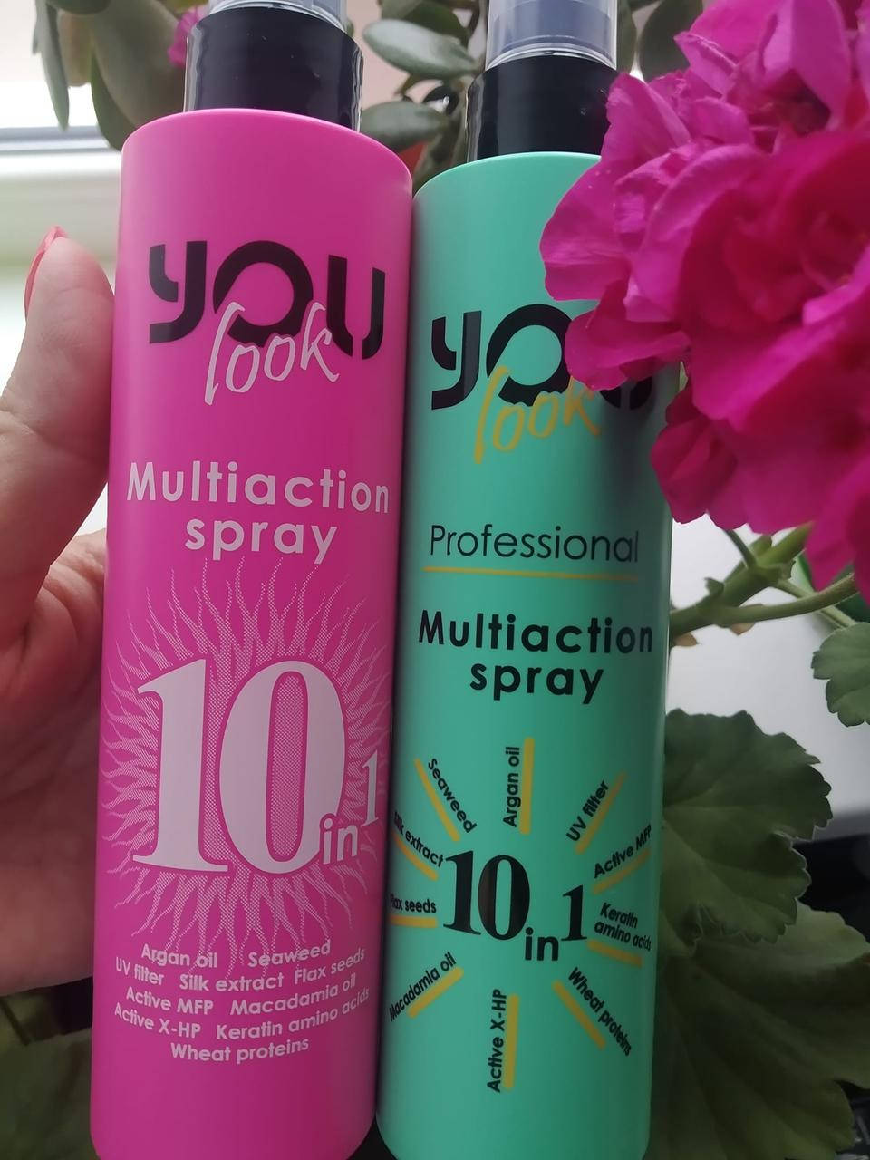 

Спрей-уход (мультиспрей) для волос мгновенного действия 10 в 1 You Look Professional Multiaction 10 in 1 Hairs