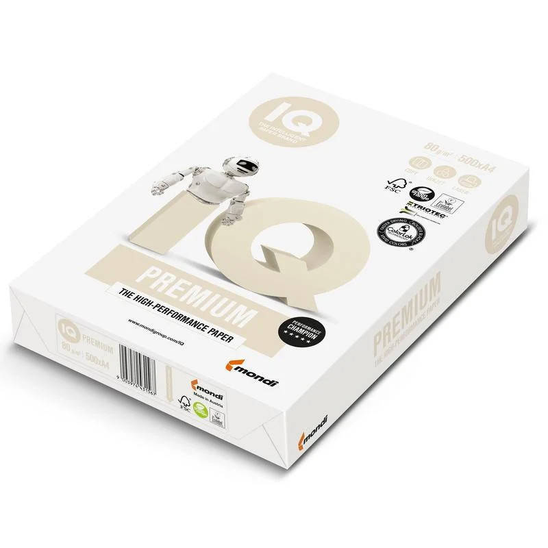 

Бумага для офиса IQ Premium класc A 500 листов 80 г/м2 A4.80.IQ.Premium. класс A (A4.80.IQ.Premium x 243033)