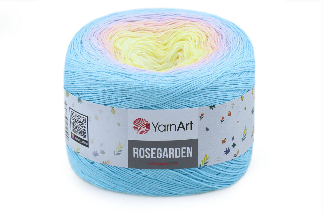 

YarnArt Rosegarden, №311, Секционное крашение