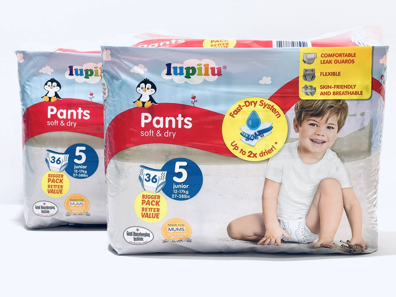 

Підгузки-трусики Lupilu Soft & dry Розмір 5, 12-17 кг, 72 шт