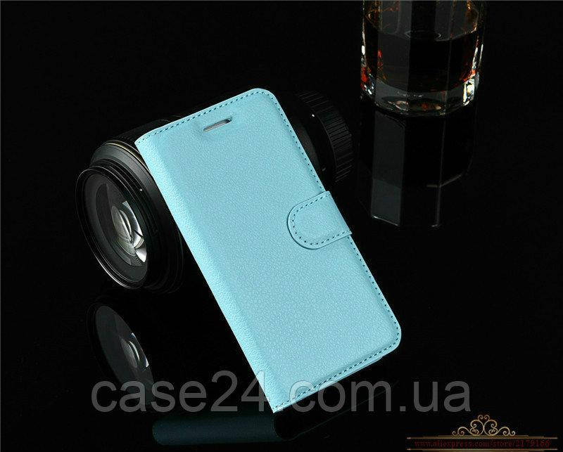 

Кожаный чехол книжка Lichee для Nokia 1.4 (9 цветов) голубой