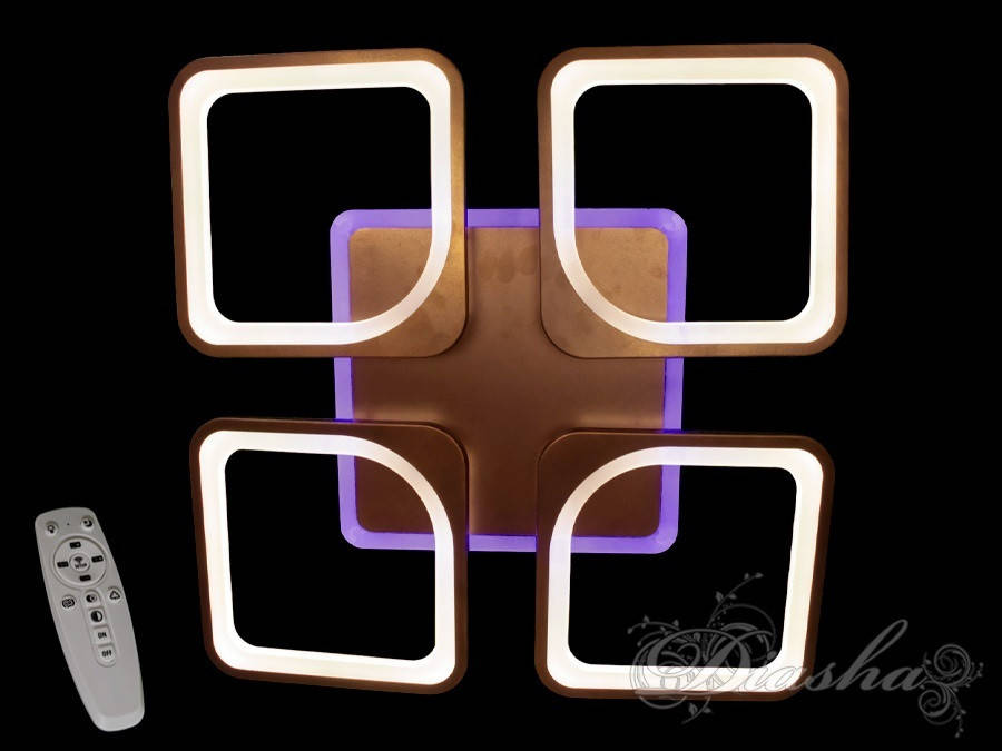 

Люстра с диммером и цветной подсветкой 8060/4CF LED 3color dimmer