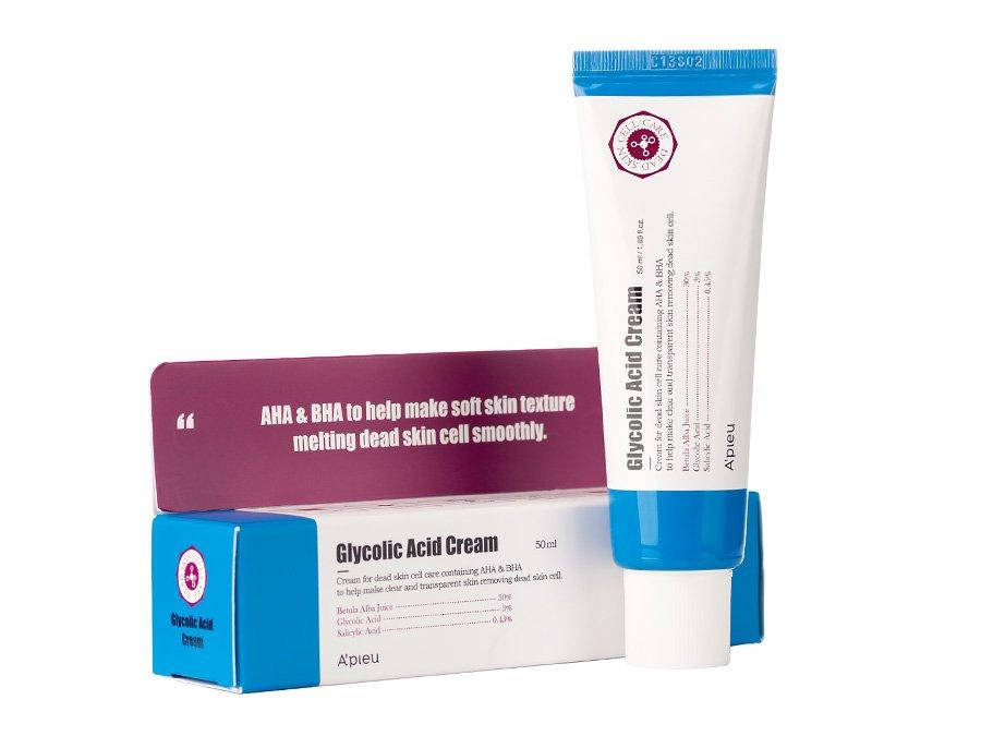 

Крем для лица с гликолевой и салициловой кислотами A'pieu Glycolic Acid Cream, 50 мл