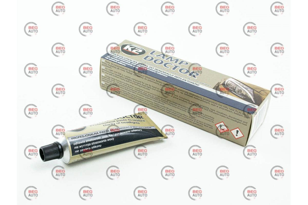 

Полироль востановитель фар K-2 PRO LAMP DOCTOR (60гр) паста