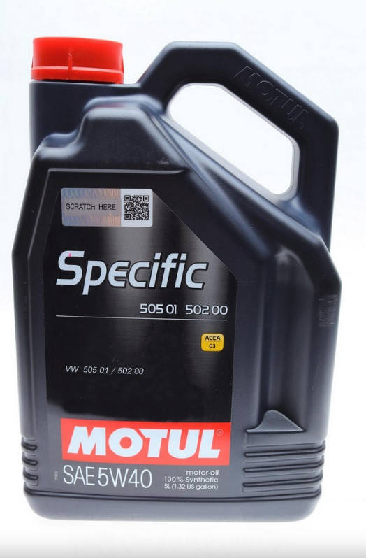 

Моторное масло Motul 5W-40 Specific (VW 505.01 / 502.00) 5л