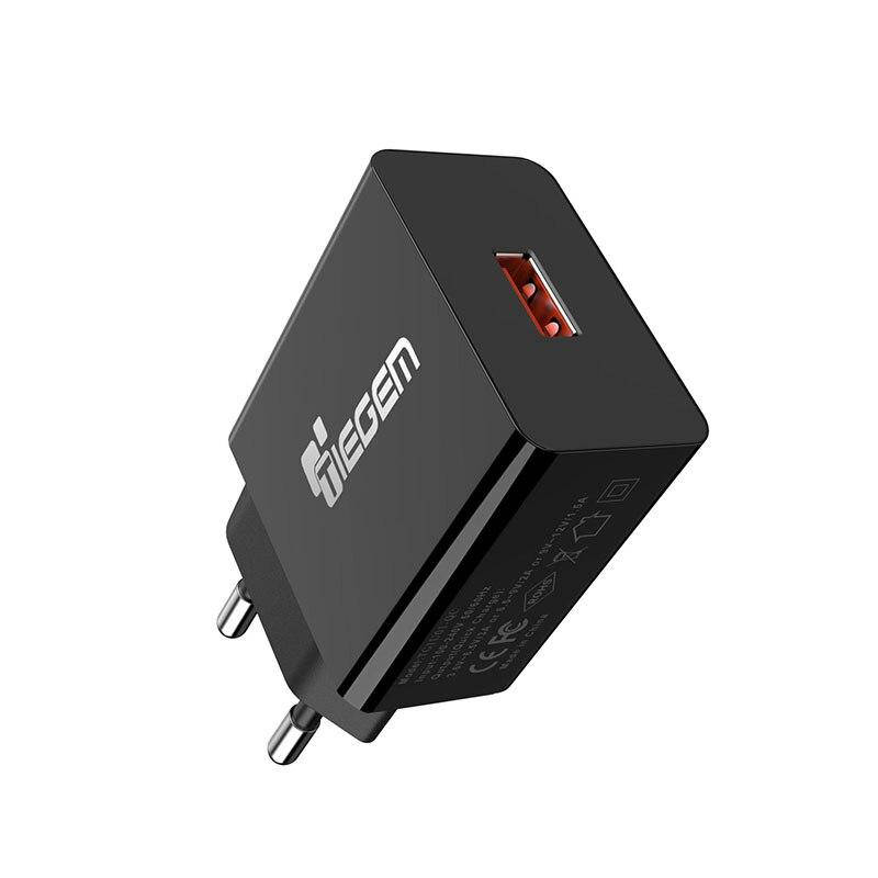 

Сетевое зарядное устройство с быстрой зарядкой Tiegem Quick Charge 3,0 CF542 Черный