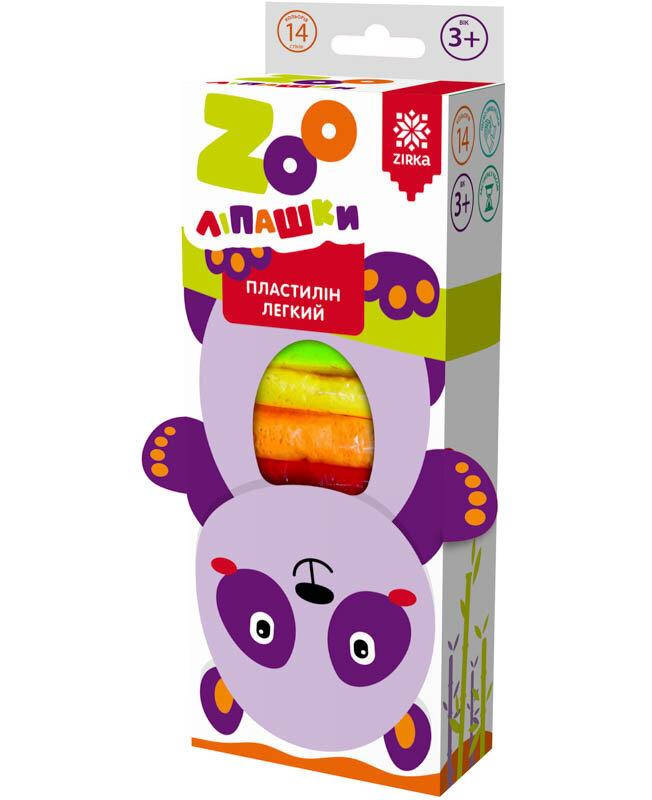 

Пластилін легкий ZOOліпашки Панда (14 кольорових стіків по 6 г) Зірка