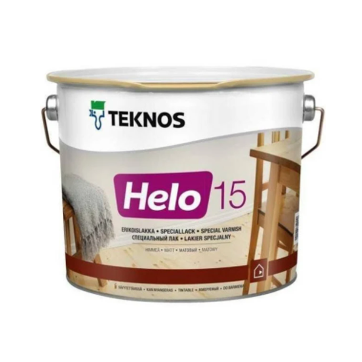 

Лак Teknos Helo 15 матовый 2.7л
