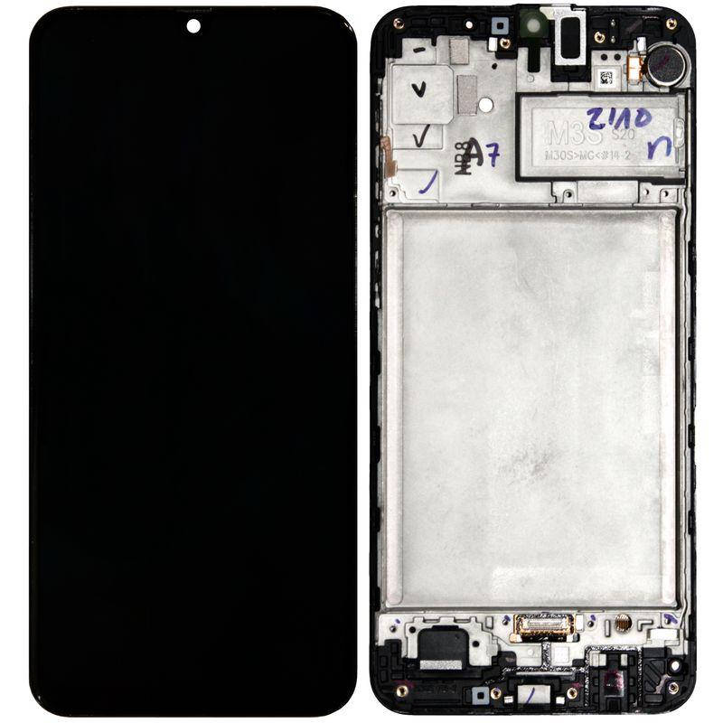 

Дисплей модуль Samsung M30s M307, M21 M215 Сервисный Оригинал (с рамкой) Черный