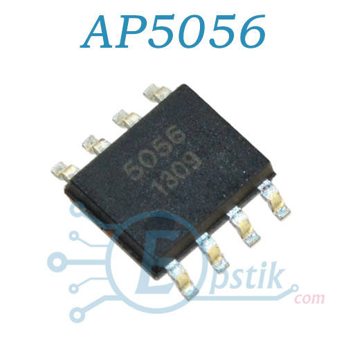 

AP5056, контроллер питания и заряда батареи, 4.2В 1А, SOP8