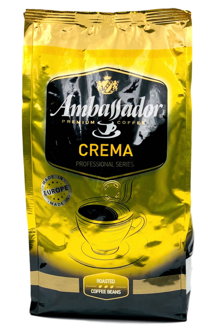

Оригинал! Ambassador Crema 1кг кофе в зернах, Польша
