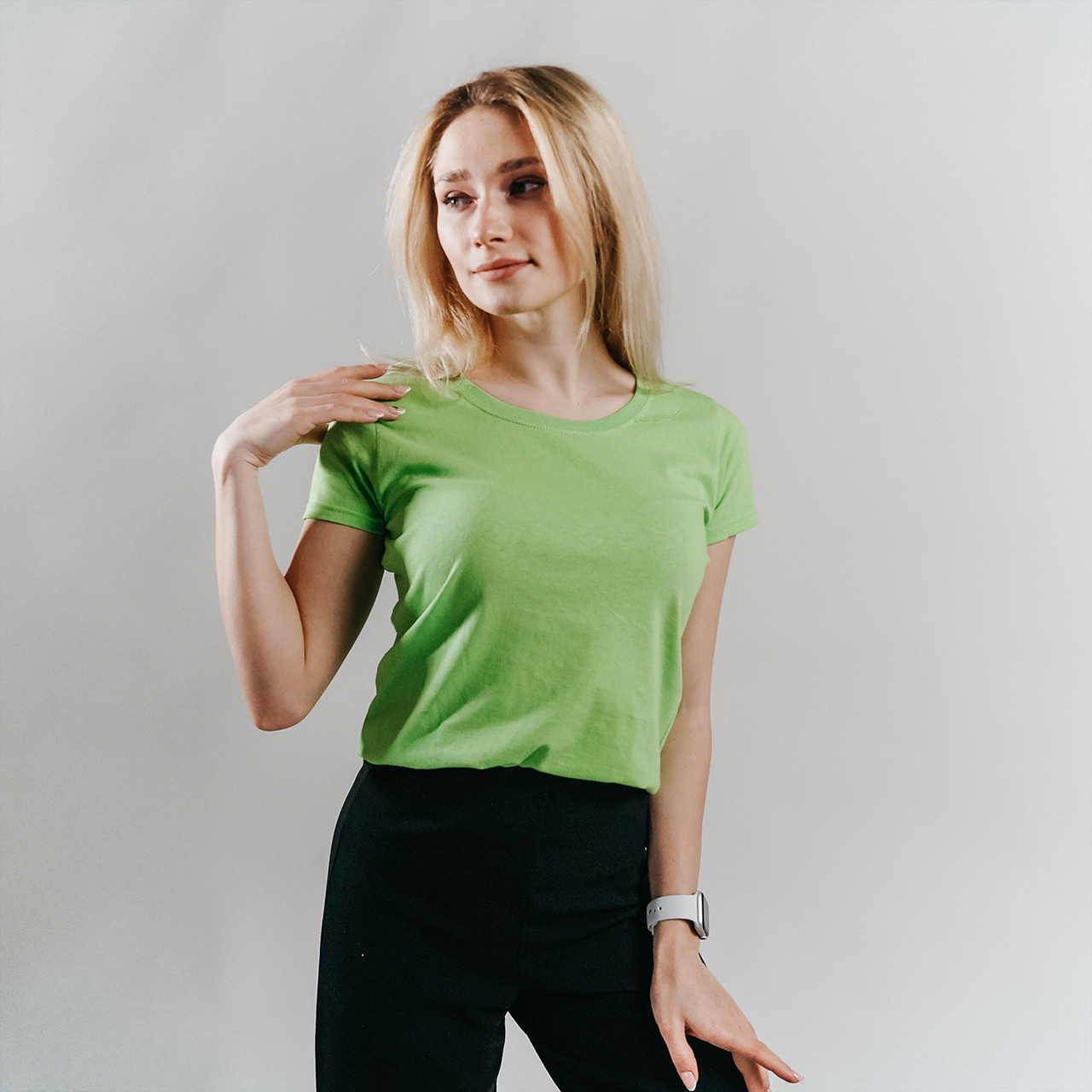 

Женская футболка лёгкая Лайм Fruit of the loom 0614200LM XXL