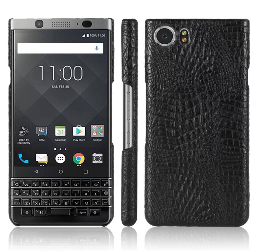 

Чехол-Накладка для BlackBerry KeyOne, BlackBerry KeyOne Black Edition, Dtek 70, Crocodile Series, Black