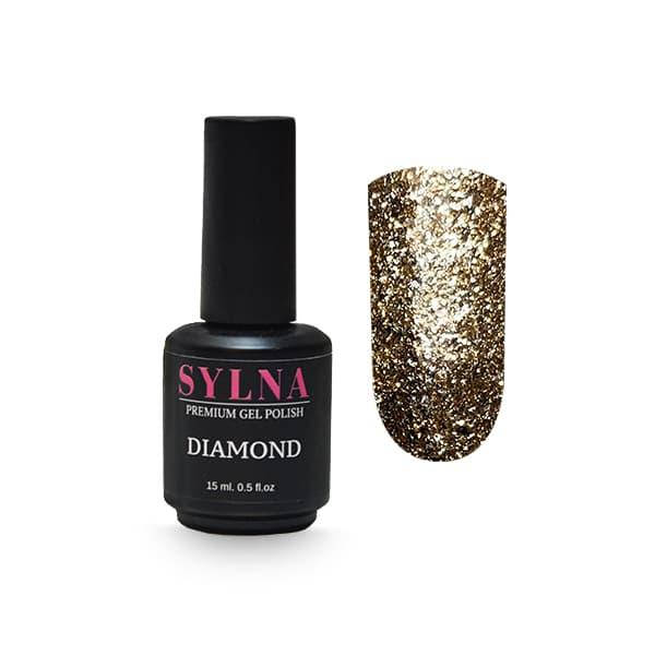 

Гель-лак с поталью SYLNA Diamond 2 5,5 мл золотистый